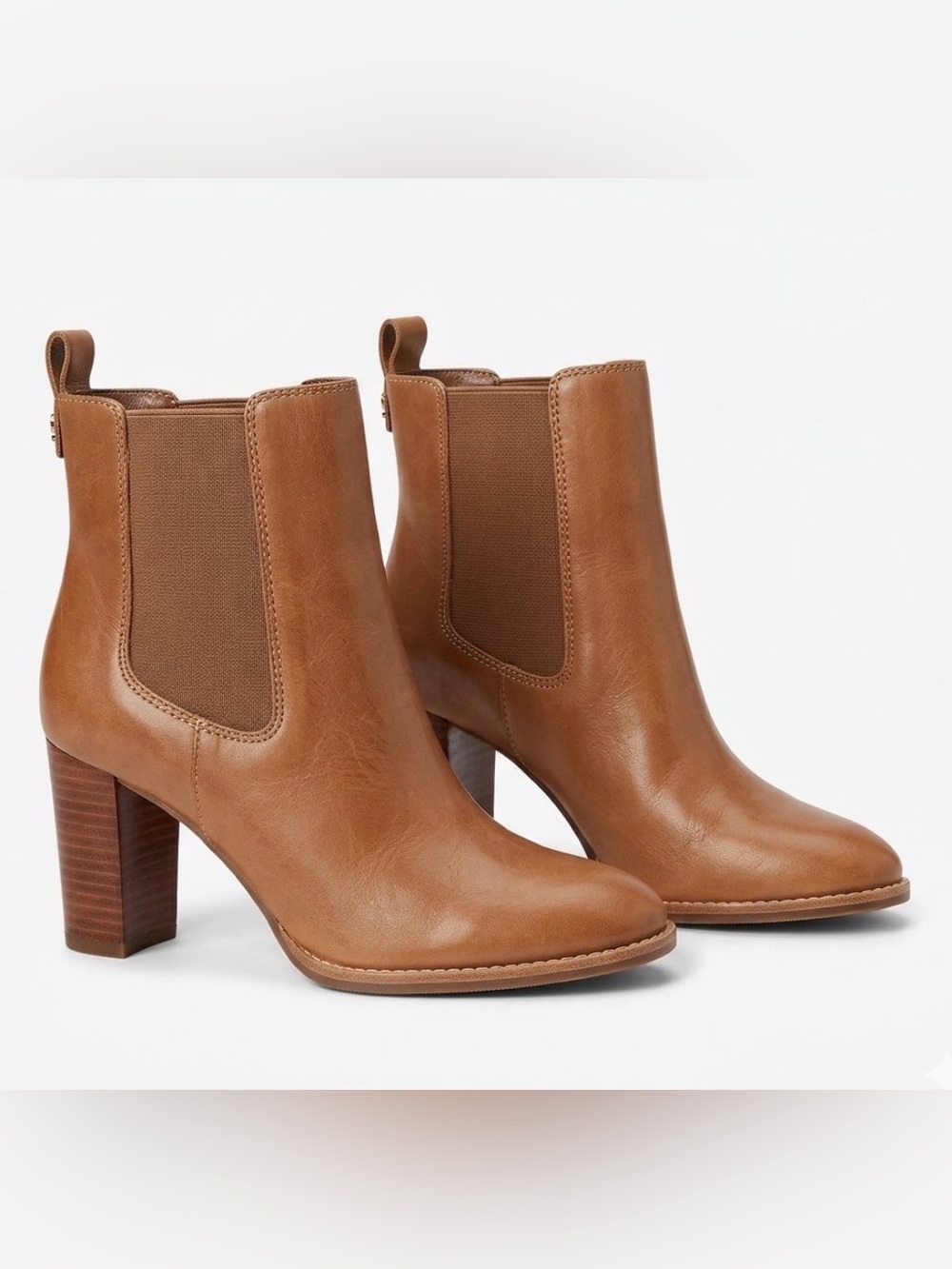 Ralph Lauren Brown Leather Ankle Boots
